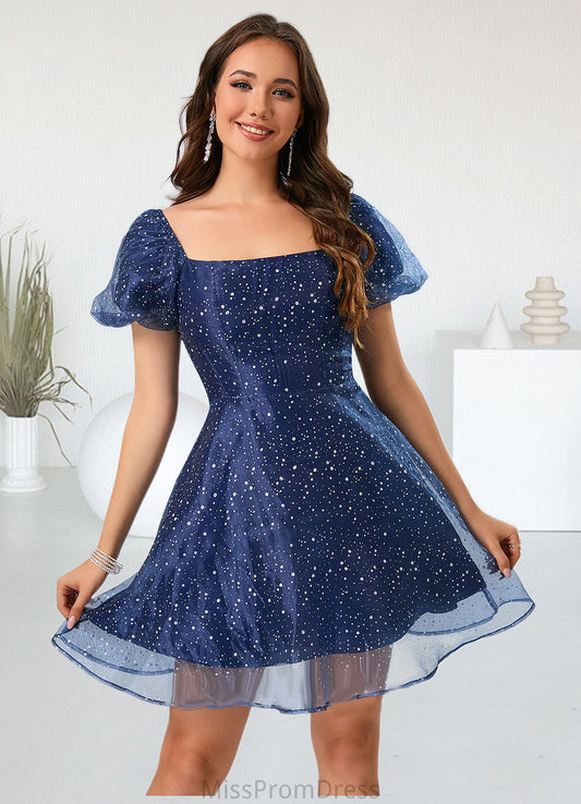 Yareli Square A-line Polyester Dresses HMP0022493