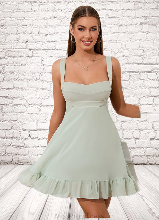 Jazlyn Cascading Ruffles Sweetheart Sexy A-line Chiffon Mini Dresses HMP0022537