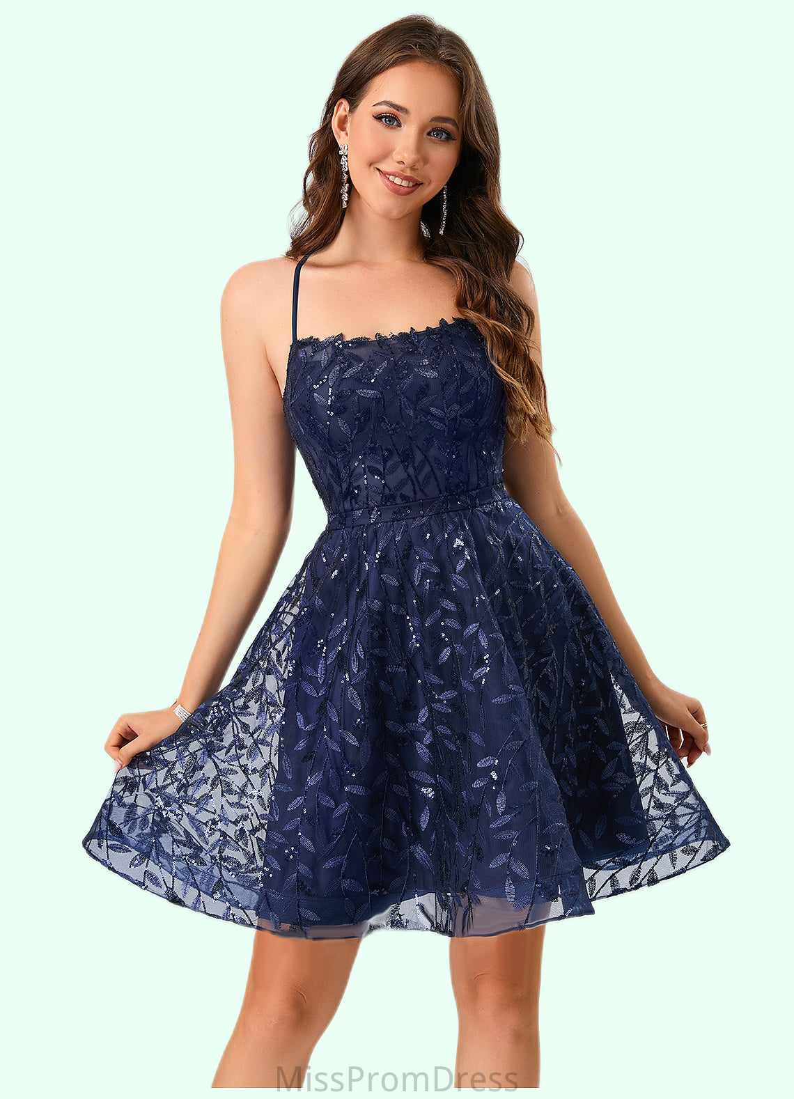 Summer Scoop A-line Lace Dresses HMP0022544