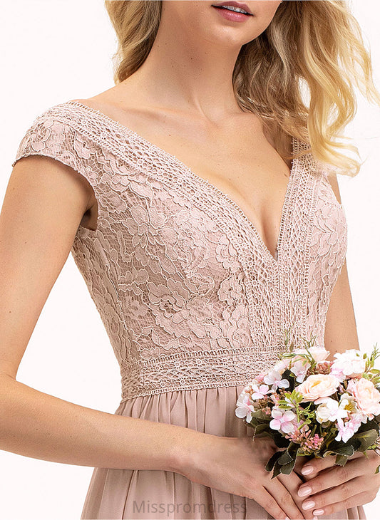 V-neck Straps Silhouette Neckline Lace Floor-Length Fabric A-Line Length Dylan V-Neck Natural Waist Bridesmaid Dresses