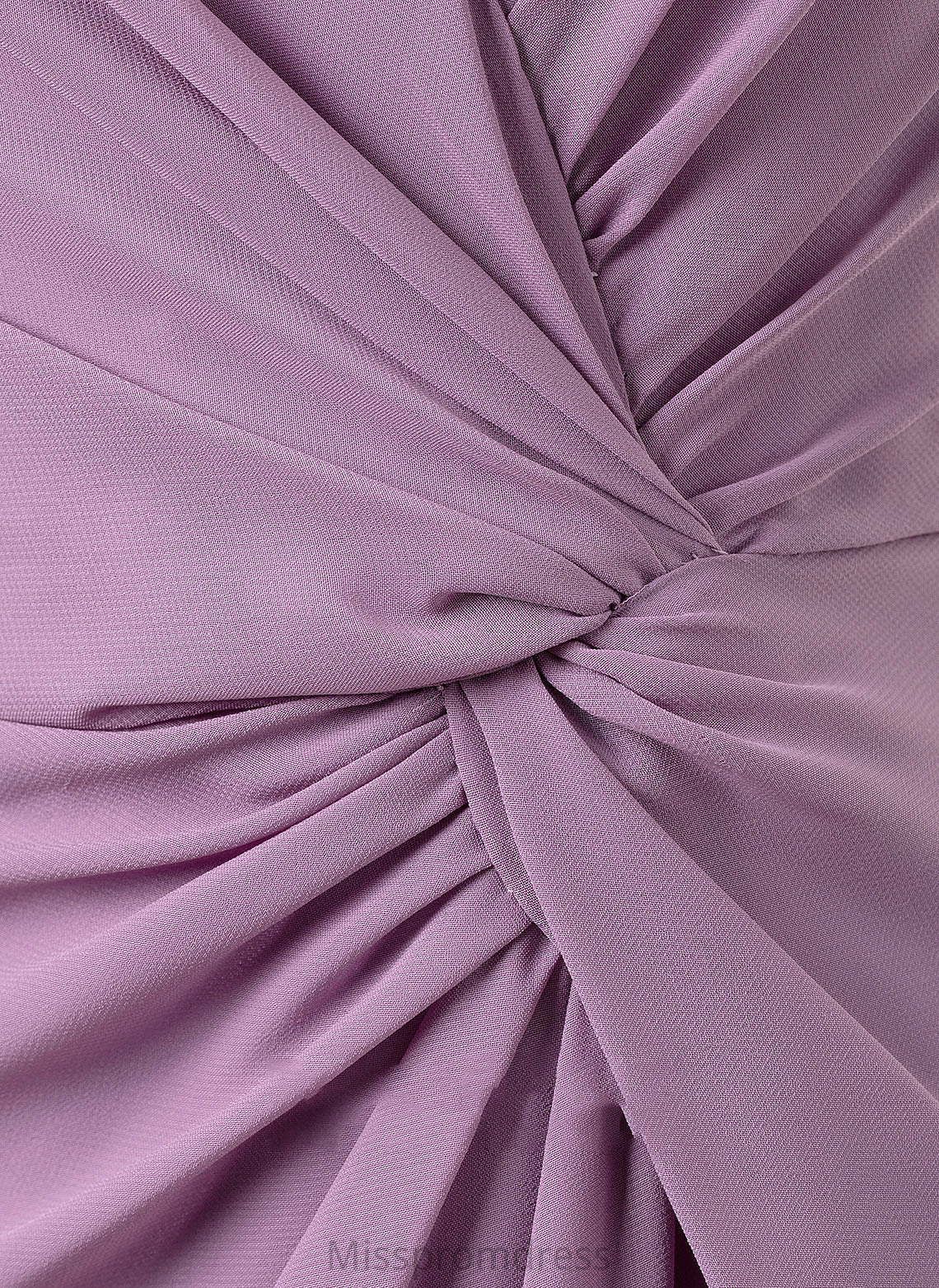 Fabric Ruffle SplitFront Silhouette Length Floor-Length Neckline V-neck A-Line Embellishment Mariam A-Line/Princess Bridesmaid Dresses