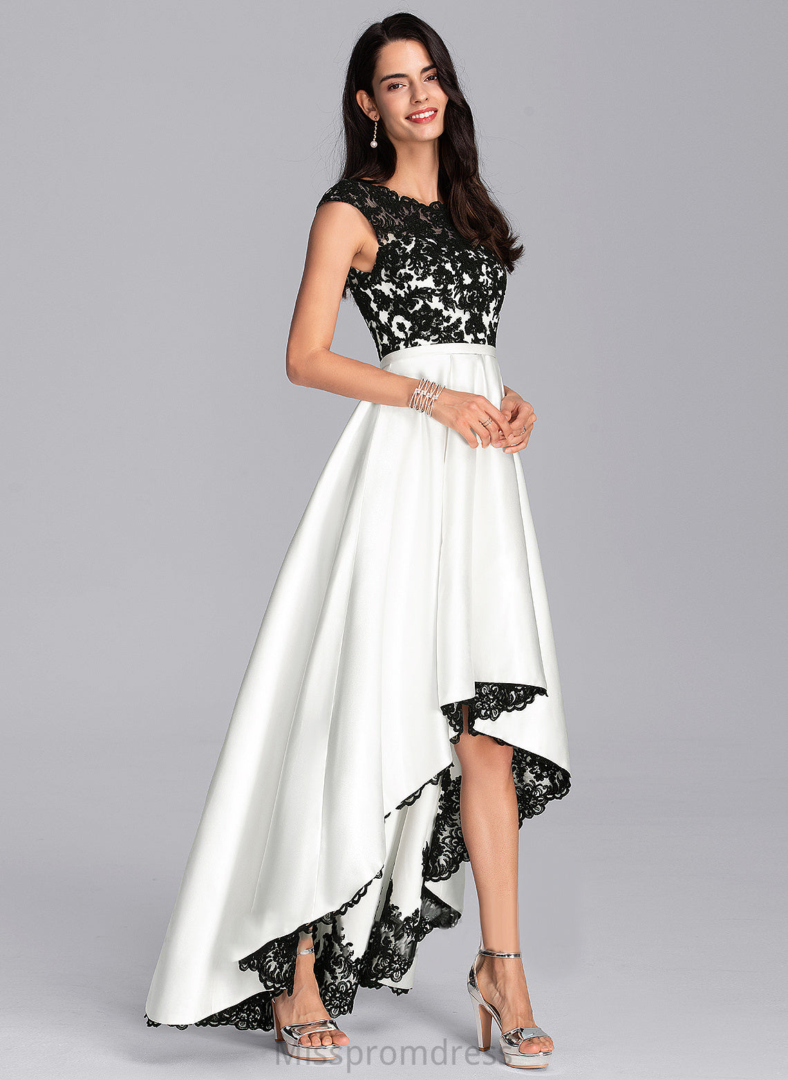 Prom Dresses Briana Asymmetrical Neck Ball-Gown/Princess Scoop Satin